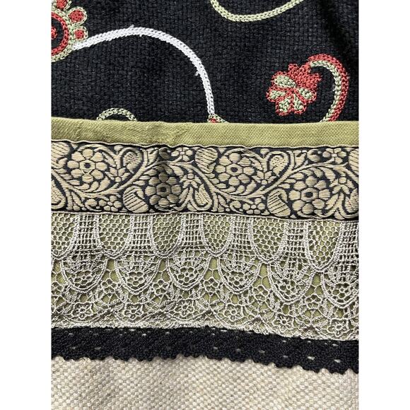 Coldwater Creek Button Front Jacket Womens Small Floral Tapestry Embroidery - Picture 7 of 8